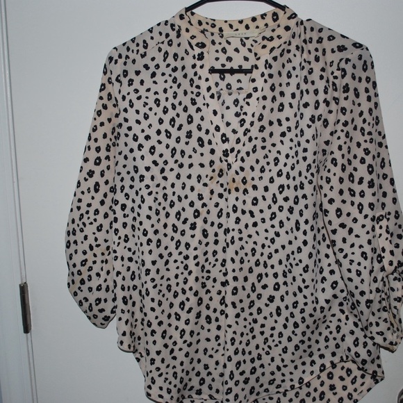 Lush Long Sleeve Hi-Lo blouse - Picture 5 of 5
